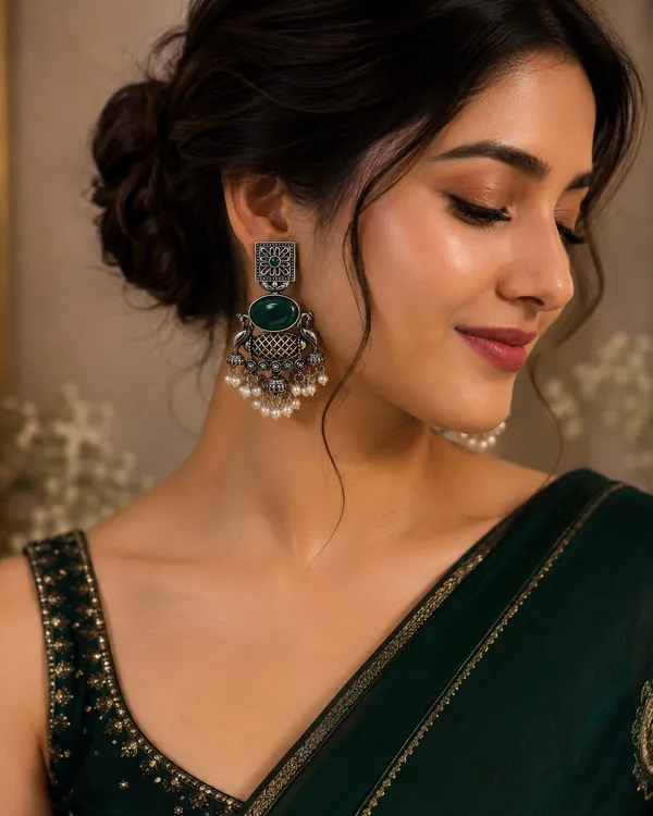 Green_Stone_Alloyque_Alloy_Statement_Jhumka_Earrings_For_Women