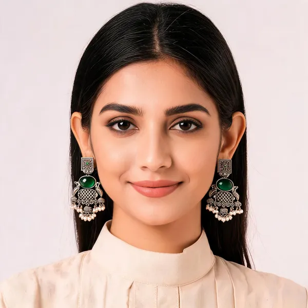 Green_Stone_Antique_Alloy_Statement_Jhumka_Earrings_For_Women_Pack_Of_2