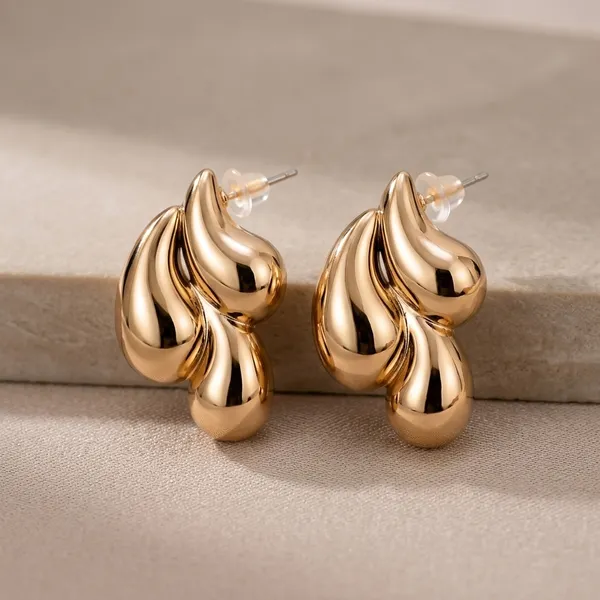 Gold_Alloy_Sculptural_Drop_Earrings_For_Women_Pack_Of_3