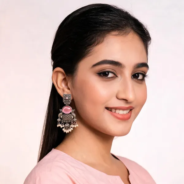 Silver_Alloy_Oxidised_Peacock_Dangle_Earrings_For_Women_Pack_Of_2