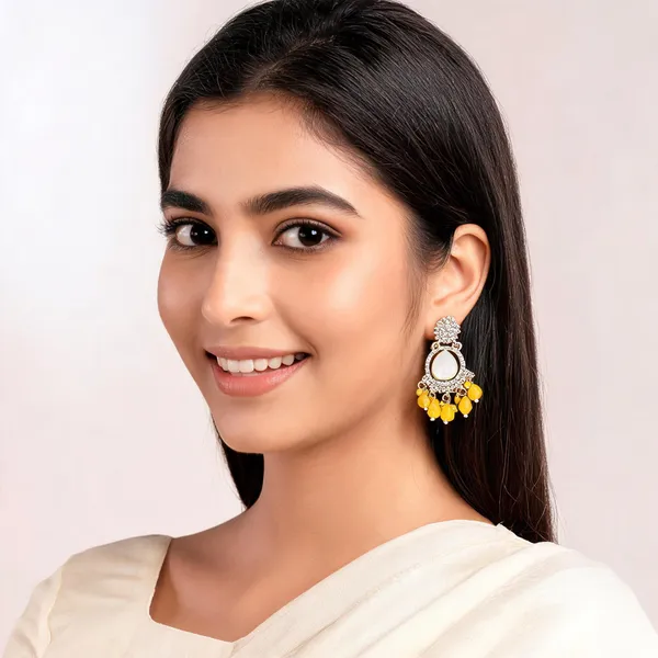 Gold_Alloy_Crystal_Floral_Drop_Earrings_For_Women_Pack_Of_2