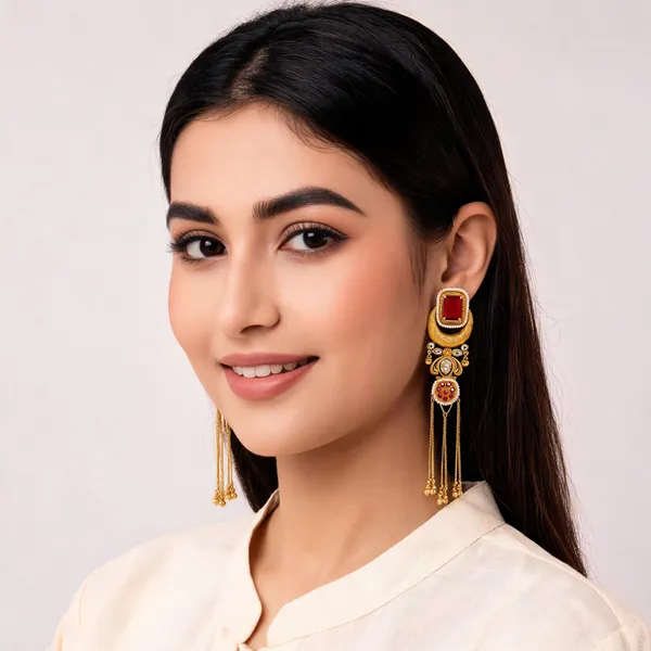 Gold_Alloy_Traditional_Long_Drop_Earrings_For_Women