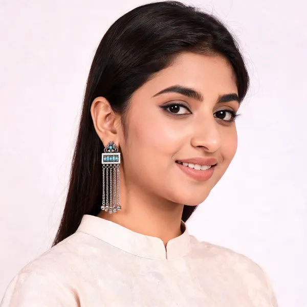 Silver_Tone_Oxidized_Turquoise_Stone_Statement_Drop_Earrings_For_Women