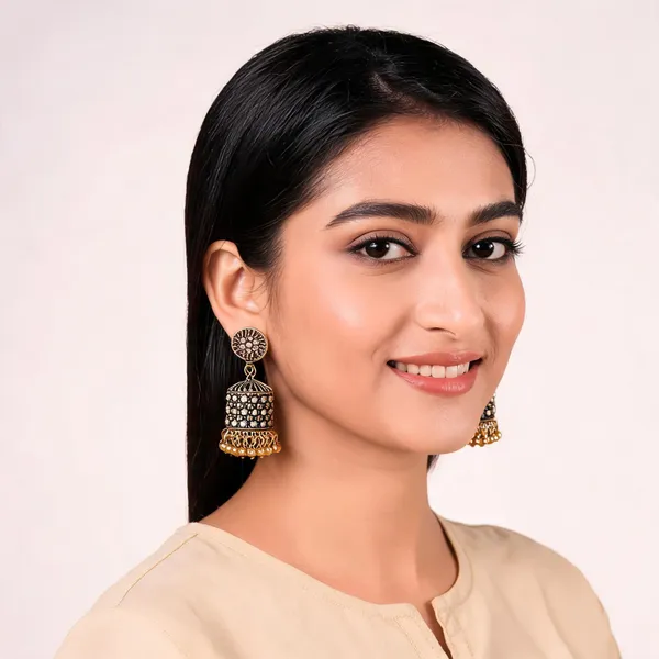 Black_Gold_Alloy_Stone_Jhumka_Earrings_For_Women_Pack_Of_2