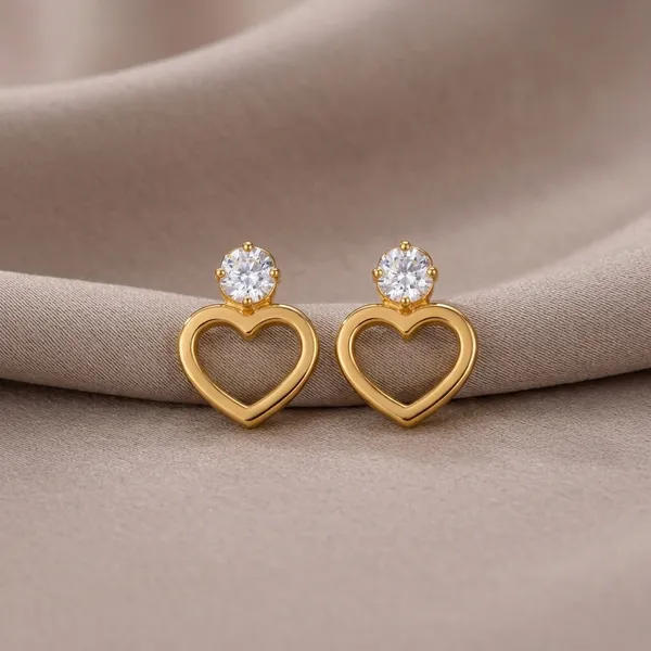 Gold_Tone_Heart_Drop_Earrings_For_Women_Pack_Of_3