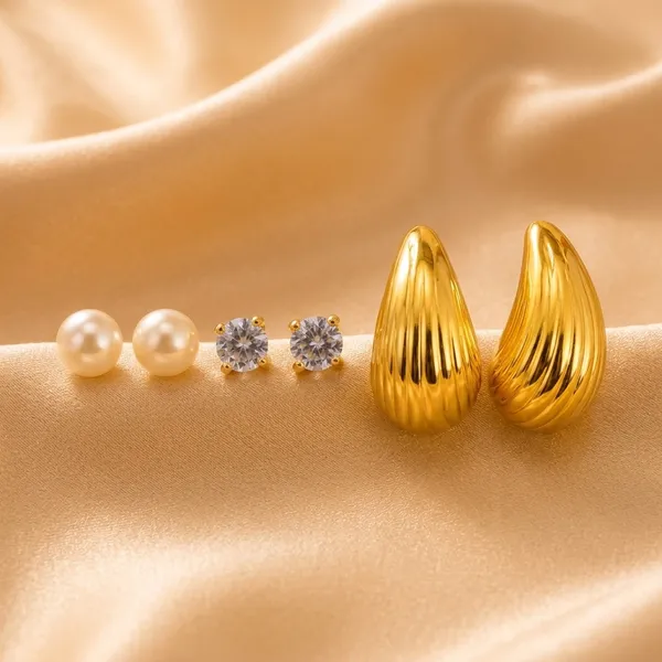 Gold_Alloy_Mixed_Style_Earrings_Set_For_Women_Pack_Of_3