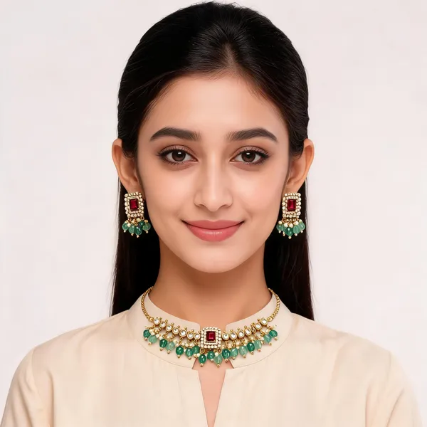 Gold_Alloy_Kundan_Red_Stone_Necklace_Set_For_Women