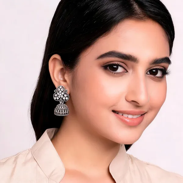 Silver_Alloy_Floral_Jhumka_Earrings_For_Women_Pack_Of_2