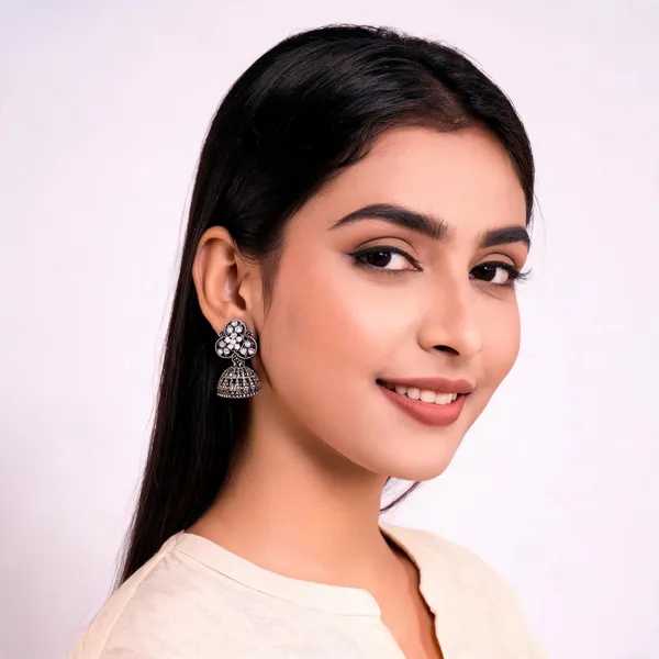 Silver_Alloy_Floral_Jhumka_Earrings_For_Women_Pack_Of_2