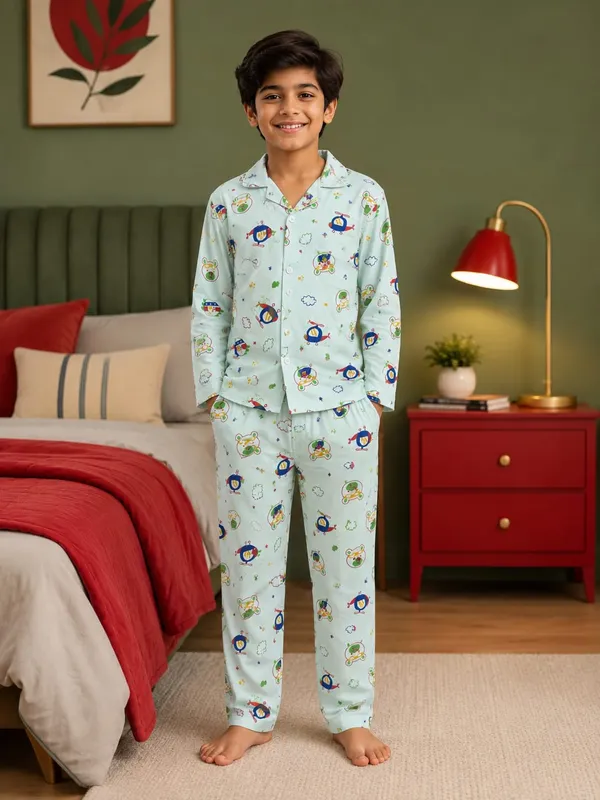 Light_Blue_Printed_Pajama_Set_for_Boys