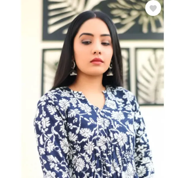 Blue_Floral_Print_A-Line_Tunic_for_Women