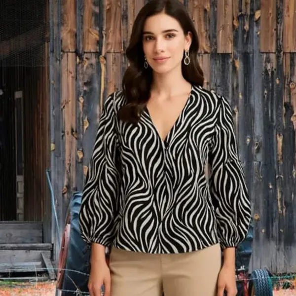 Black_Zebra_Print_Blouse_for_Women