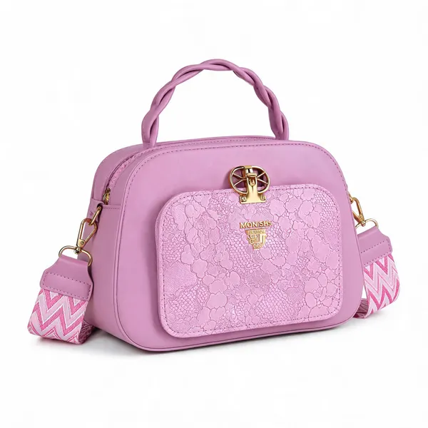 Purple_Pu_Leather_Floral_Pattern_Crossbody_Handbag_For_Women