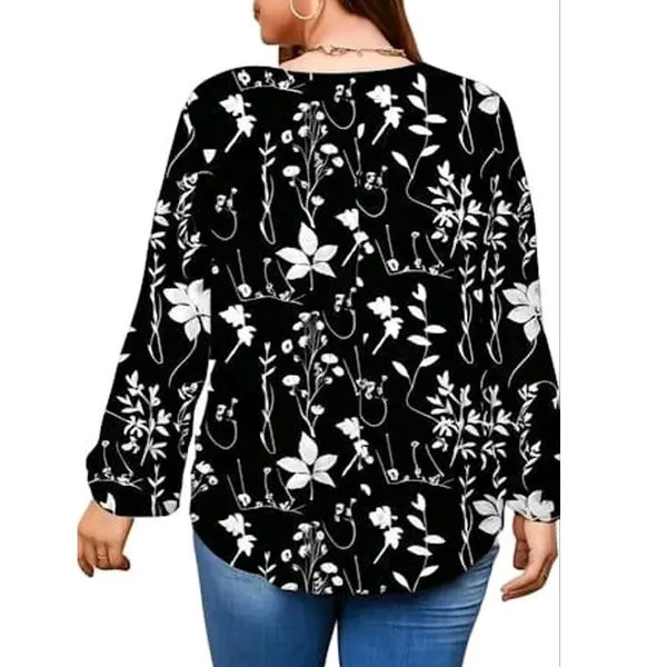 Black_Floral_Print_Relaxed_Fit_Top_for_Women