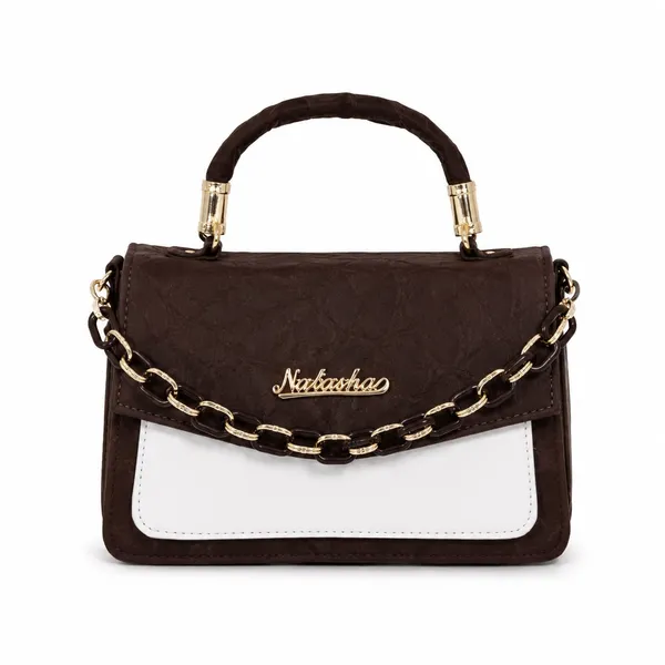 Brown_Structured_Handbag_With_Chain_Strap