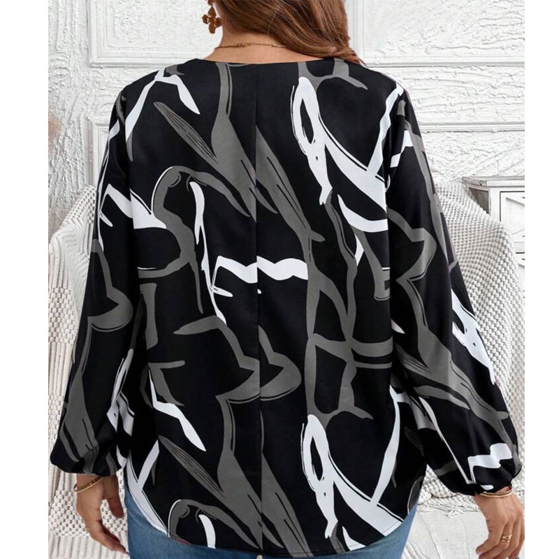 Black_Abstract_Print_Relaxed_Fit_Blouse_for_Women