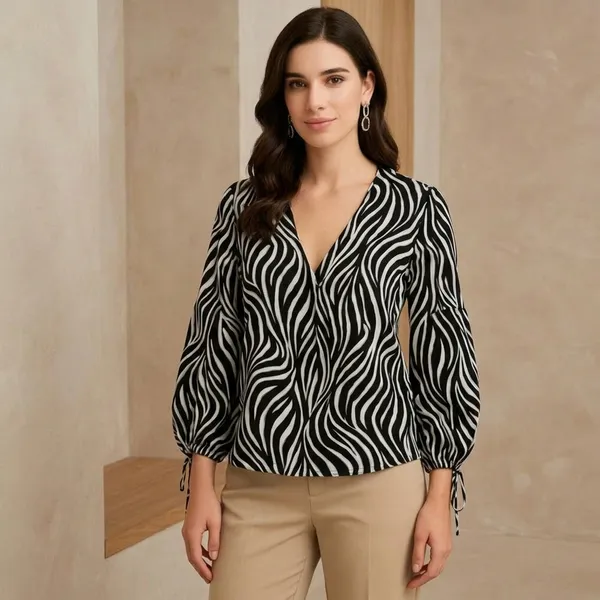 Black_Cotton_Relaxed_Fit_Zebra_Print_Blouse_For_Women