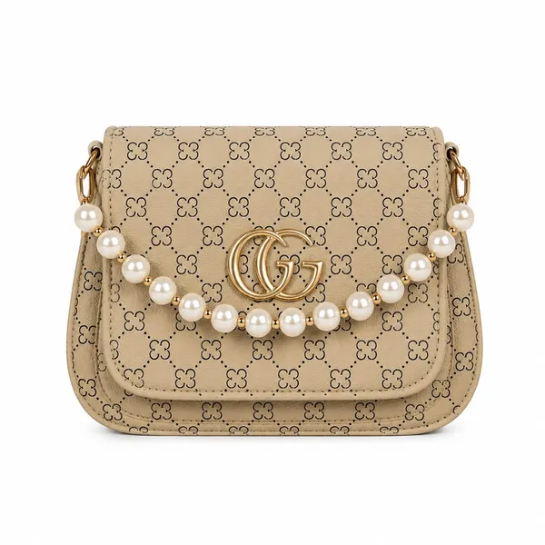 Beige_Patterned_Pearl_Chain_Shoulder_Bag_for_Women