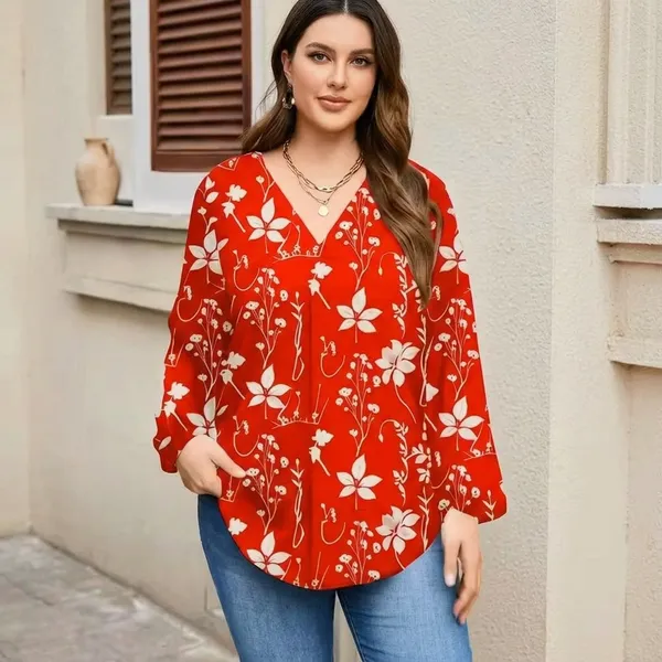 Red_Cotton_Relaxed_Fit_Floral_Print_Top_For_Women
