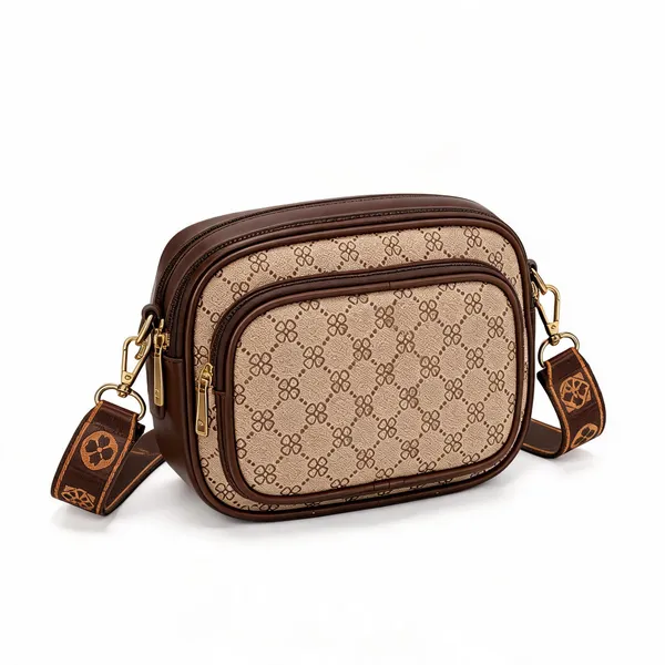 Brown_Pu_Leather_Monogram_Crossbody_Bag_For_Women
