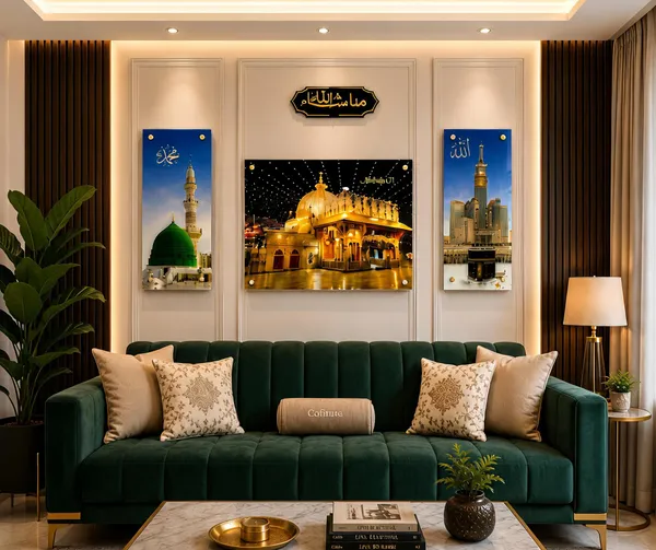 Acrylic_Islamic_Mosque_Calligraphy_4_Piece_Wall_Art_Set