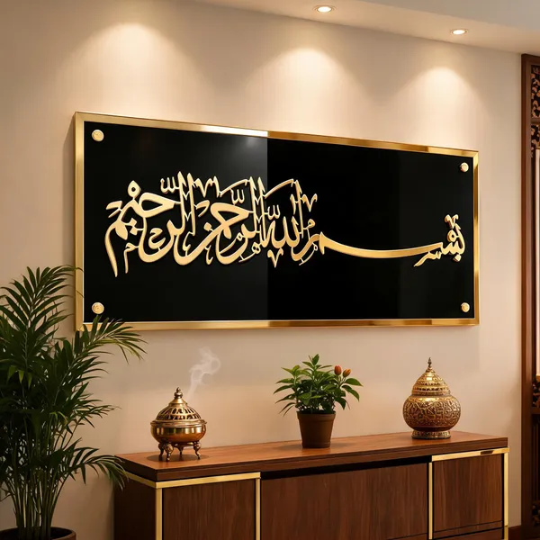 Acrylic_Islamic_Black_Gold_Arabic_Calligraphy_Framed_Wall_Art