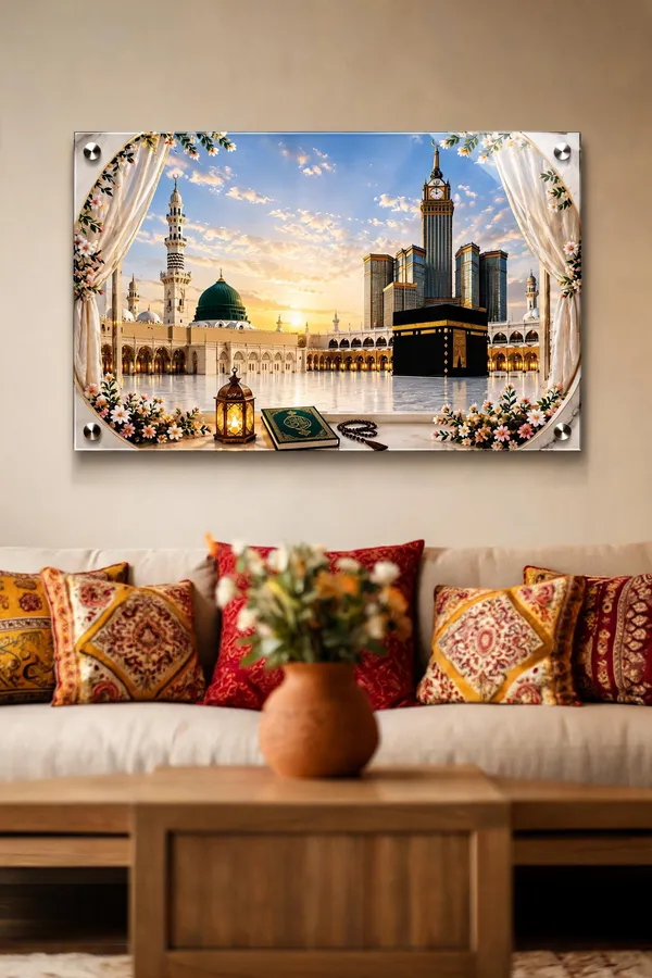 Acrylic_Islamic_Kaaba_Madinah_Scenic_Wall_Art_Panel