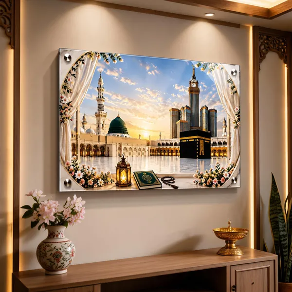 Acrylic_Islamic_Kaaba_Madinah_Scenic_Wall_Art_Panel