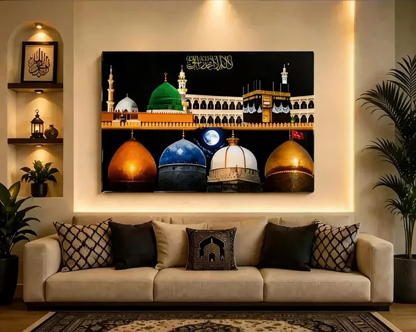 Acrylic_Islamic_Mosque_Kaaba_Calligraphy_Collage_Wall_Art