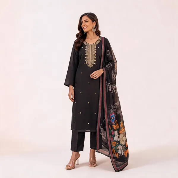 Black_Roman_Silk_Embroidered_Straight_Kurta_Set_For_Women