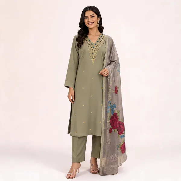 Pistachio_Green_Roman_Silk_Embroidered_Straight_Kurta_Set_For_Women