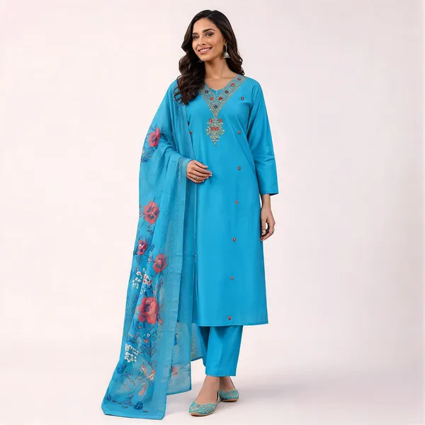 Blue_Roman_Silk_Embroidered_Straight_Kurta_Set_For_Women