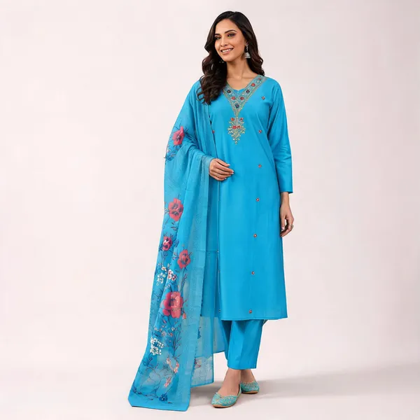 Blue_Roman_Silk_Embroidered_Straight_Kurta_Set_For_Women