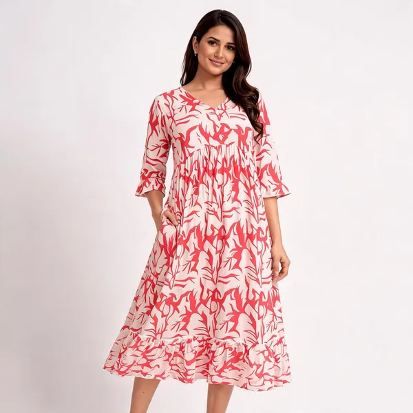 Pink_Pure_Cotton_Printed_A-Line_Dress_For_Women
