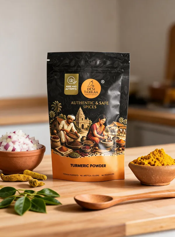 Desi_Tarkaa_Green_Chilli_Powder_100G_And_Turmeric_Powder_100G