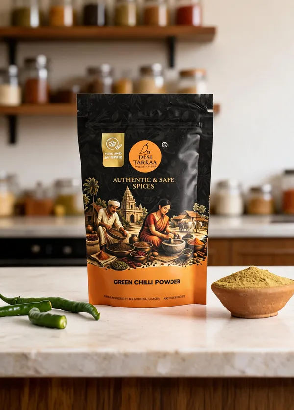Desi_Tarkaa_Green_Chilli_Powder_100G_(Pack_Of_3)