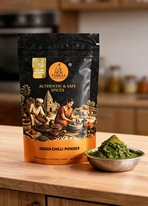 Desi_Tarkaa_Green_Chilli_Powder_100G_(Pack_Of_3)