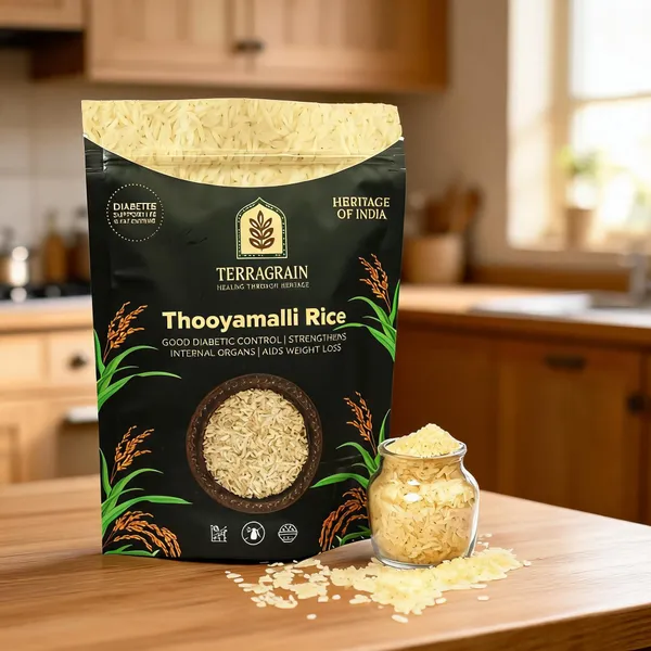 Terragrain_Thooya_Malli_Heritage_Rice_1Kg_(Pack_Of_3)