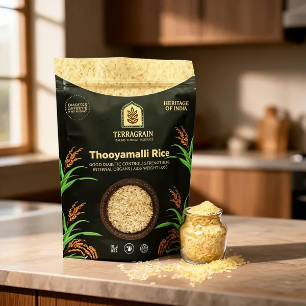 Terragrain_Thooya_Malli_Heritage_Rice_1Kg_(Pack_Of_3)