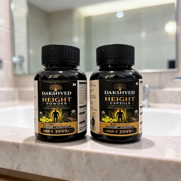 Dakshved_Ayurvedic_Height_Booster_Powder_And_Capsules