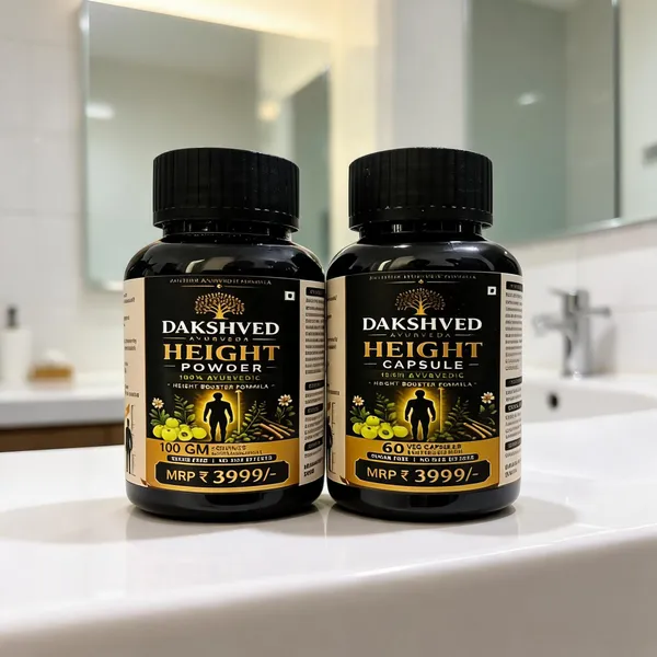 Dakshved_Ayurvedic_Height_Booster_Powder_And_Capsules