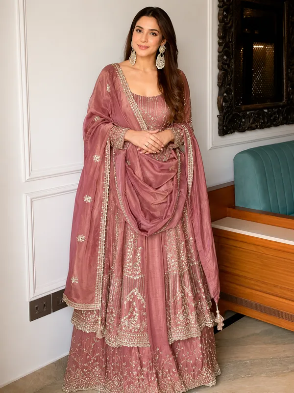 Heavy_Crunchy_Silk_Embroidered_Anarkali_Suit_Set_Fully_Stitched_Festive_Wear