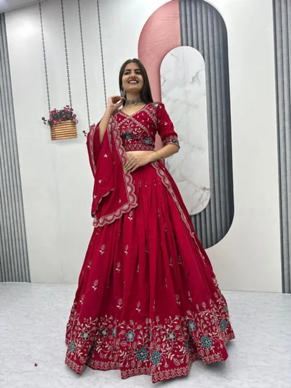 Designer_Red_Wedding_Lehenga_Choli_With_Heavy_Embroidery_For_Bridal_Festive_Wear