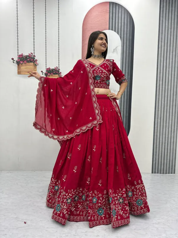 Designer_Red_Wedding_Lehenga_Choli_With_Heavy_Embroidery_For_Bridal_Festive_Wear
