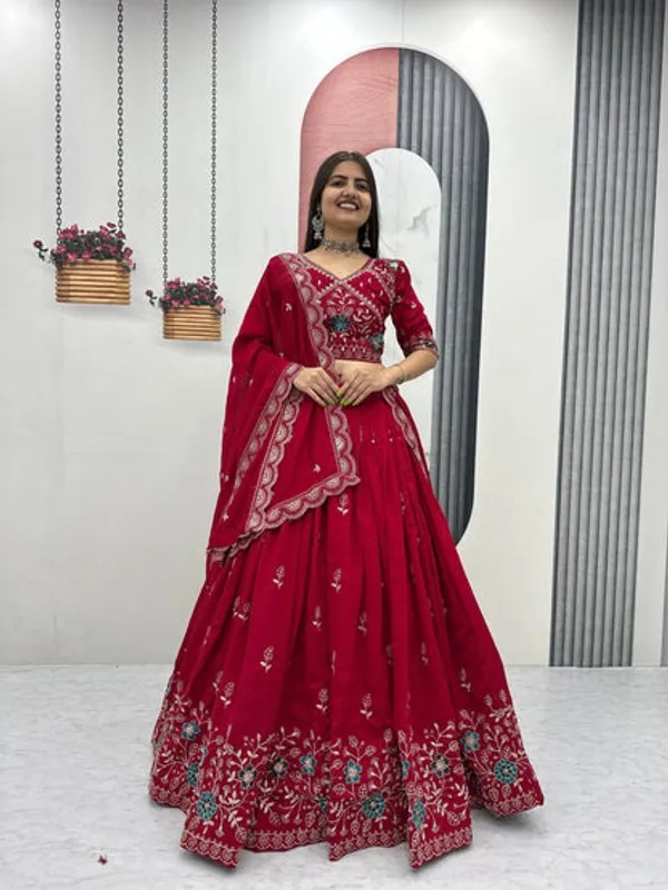 Designer_Red_Wedding_Lehenga_Choli_With_Heavy_Embroidery_For_Bridal_Festive_Wear