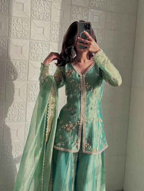 Designer_Fendy_Silk_Top_Palazzo_Dupatta_Set_For_Wedding_Festive_Occasions