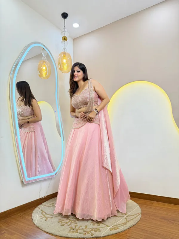 Amrapali_Trend_Luxury_Pink_Fandy_Organza_Lehenga_Set_With_Cancan_Perfect_For_Wedding_Festive_Occasions