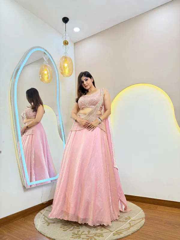 Amrapali_Trend_Luxury_Pink_Fandy_Organza_Lehenga_Set_With_Cancan_Perfect_For_Wedding_Festive_Occasions