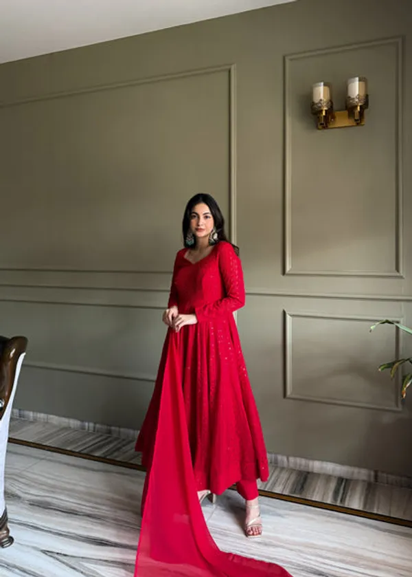 Heavy_Fox_Georgette_Lucknowi_Embroidered_Anarkali_Gown_Set_With_Dupatta