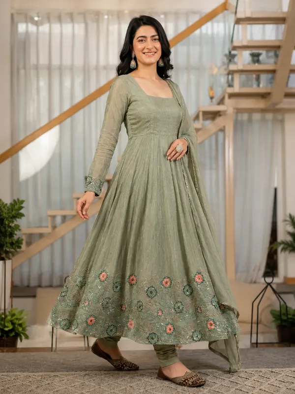 Women'S_Heavy_Crunchy_Silk_Anarkali_Suit_Set_With_Dupatta